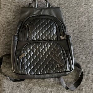 Lug Black Quilted Backpack